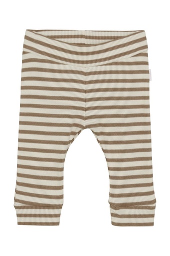 Pantalon Surry - unisexe slim fit avec rayures en coton biologique Stripe pattern Med. Brown 