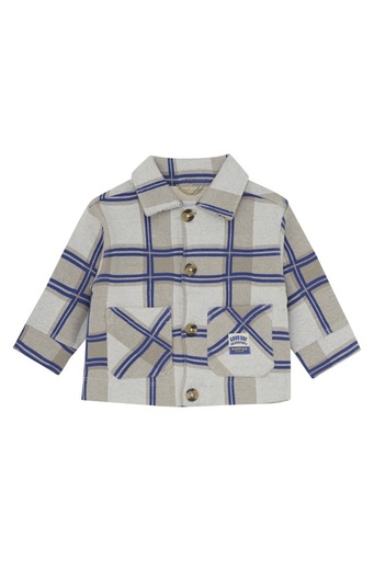 Gilet à manches longues Senones Check pattern Off white 