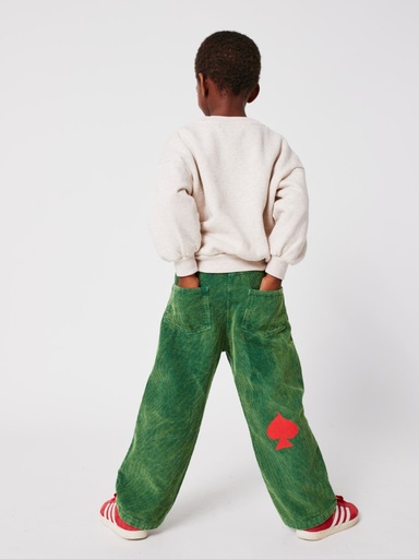 Pantalon Bobo Joker en velours côtelé coupe droite green 