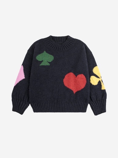 Jumper Bobo Joker jacquard roll collar midnight blue 