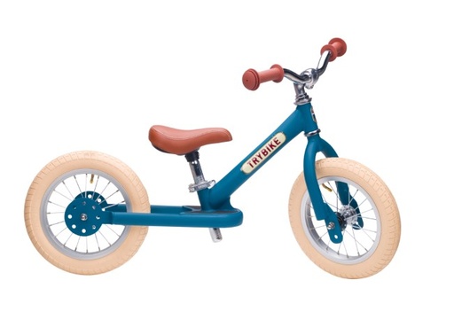 Loopfiets tweewieler Steel vintage matt blue 