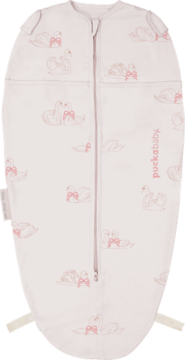 Inbakerslaapzak mini (3-6m / 70cm) - katoen swans 70