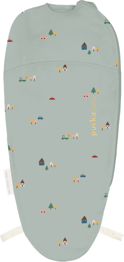 Inbakerslaapzak piep (0-3m | 60 cm) - katoen tiny village 60