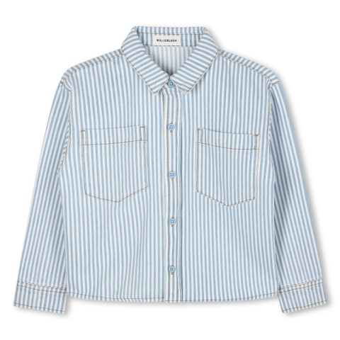 Shirt wit  blauw 