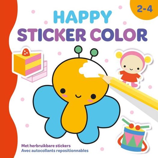 Happy sticker color  