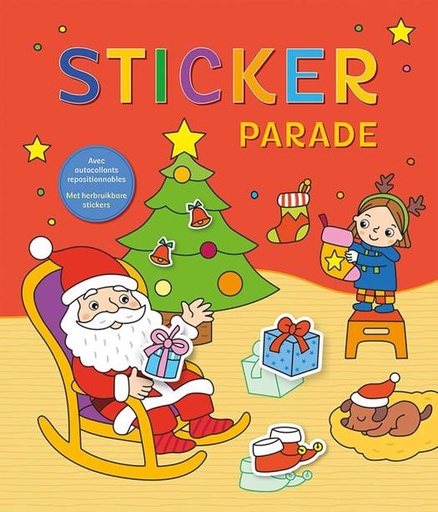 Kerstman sticker parade  
