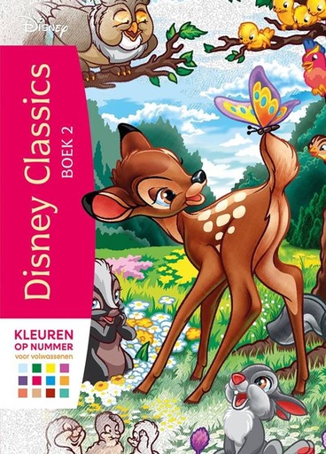 Disney classics boek 2 - kleuren op nummer voor volwassenen  