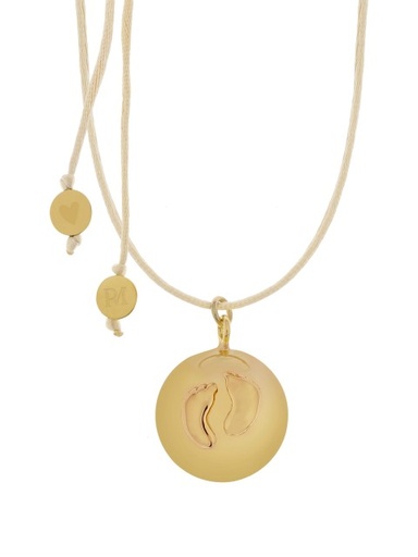 Bola zwangerschapsketting Sofie babyvoet goud/verzilverd 