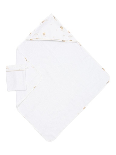 Badcape + washandje Little Voyager 