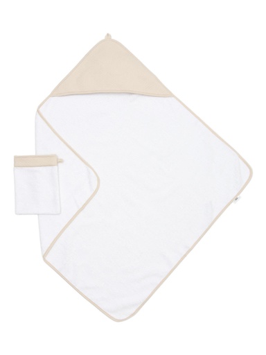 Badcape + washandje Little Voyager 