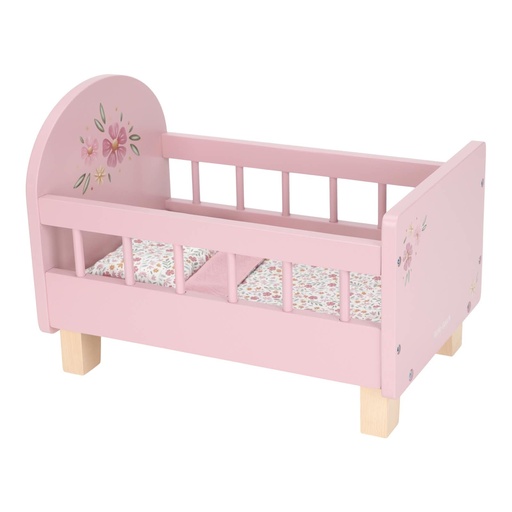 Lit de poupée en bois Rose