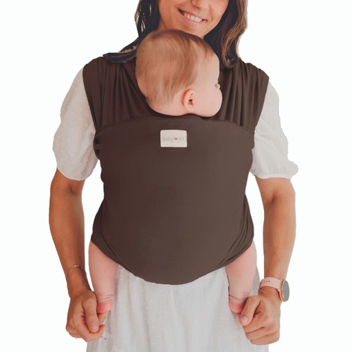 Draagdoek tricot slen organic Chocolat Fudge onesize