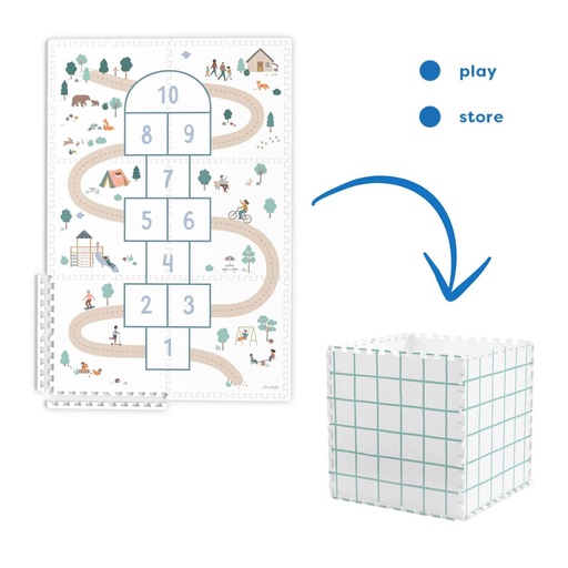 Puzzelmat Tiloo (120 x 180 cm - 6 tegels) hinkelen 