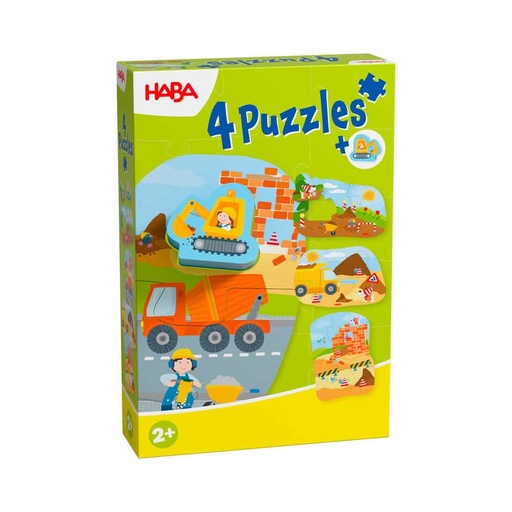 4 eerste puzzels - bouwplaats  