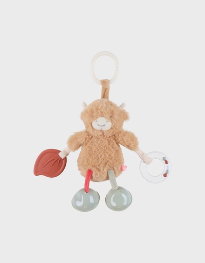 Hangspeeltje knuffeldoekje koe Fluffy  