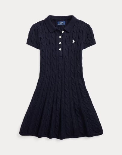 Jurk (2j-7j) Rl Navy - Prch Cream 