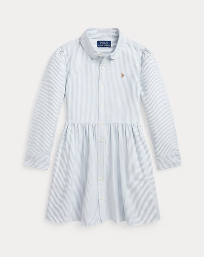 Jurk classic Oxford (2j-6j) Bsr Blue/white 