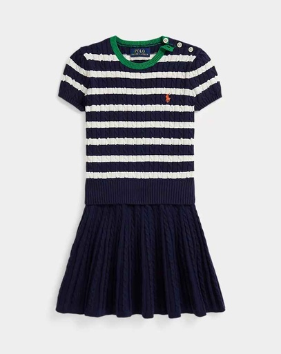 Skirt and polo set (2y-7y) Newport Navy  Multi 