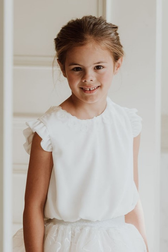 Ceremonie top Gorgeous off white 