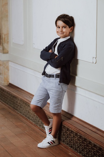 Ceremonie bermuda uit kostuum Zack blue 