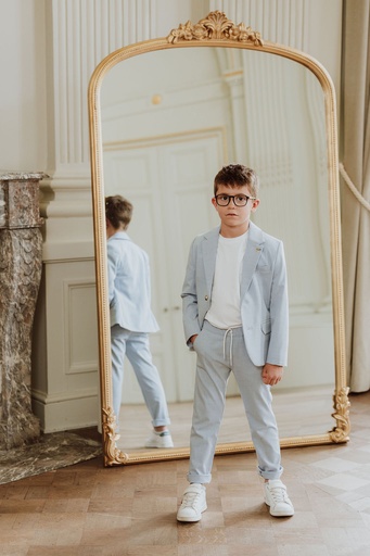 Broek uit kostuum Kester light blue 