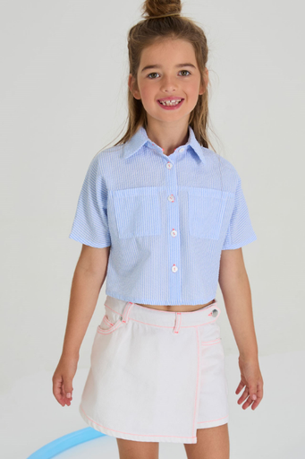 Skort Jeanne white 