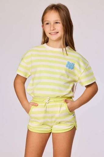 Shorts Geel-Witte Streep 