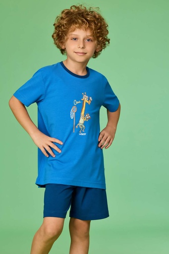 Pyjamashortset hoogblauw 