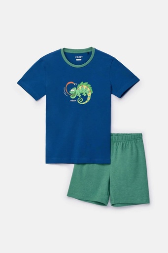 Pyjamashortset donkerblauw 