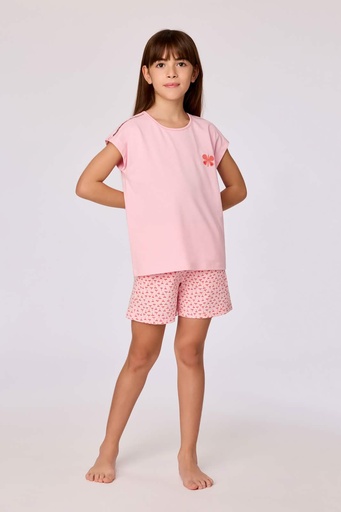 Pyjamashortset lichtroze 