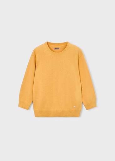 Trui basic met ronde hals peach 