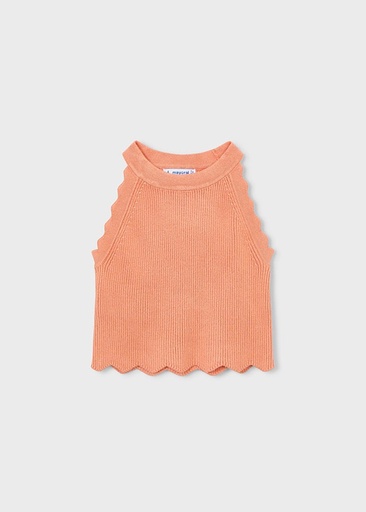 Top gebreid peach 