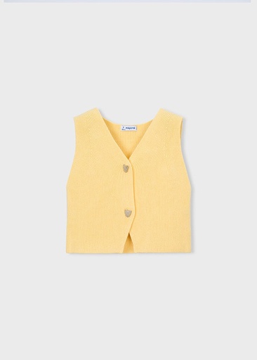 Gilet gebreid vanilla 