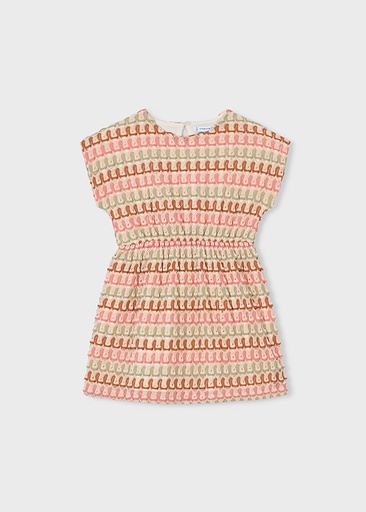 Dress crochet style tangerine