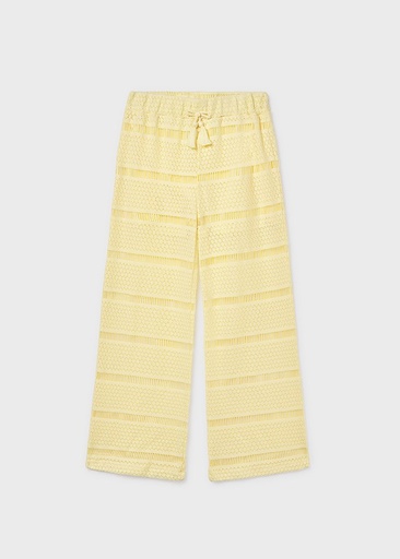 Broek in haakwerkstijl vanilla 