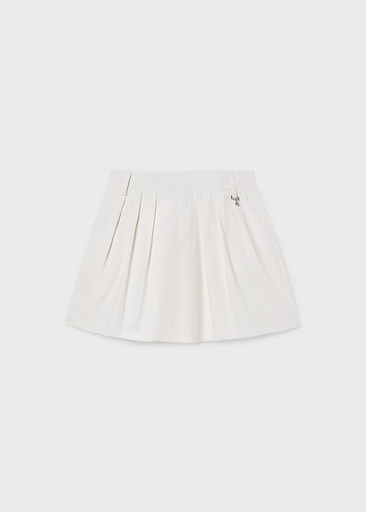 Skort van gabardine natural 