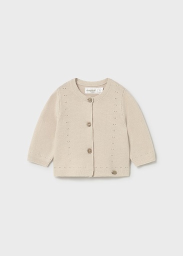 Cardigan gebreid wheat 