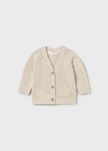 Cardigan gebreid wheat 