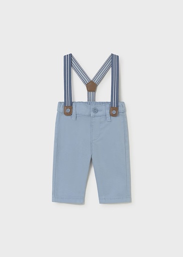 Babybroek met bretellen blue 