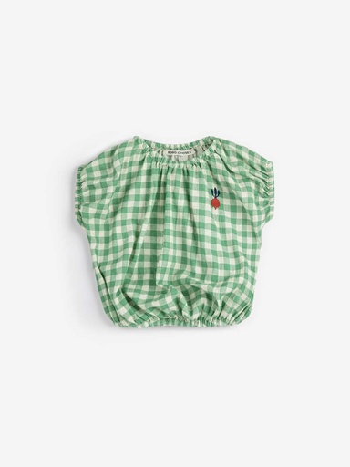 Bloes vichy woven pixel suikerbiet green 