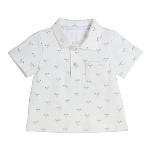Polo josca White - Light Blue 