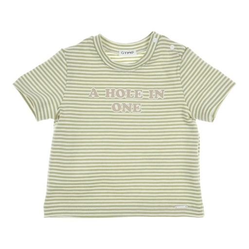 T-shirt devon Green - White 