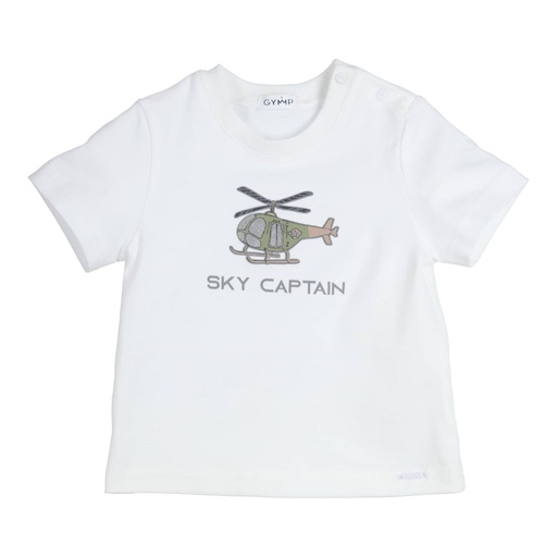 T-shirt aerobic sky captain white 