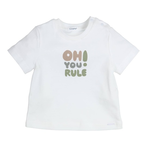 T-shirt aerobic oh you rule White - Green 