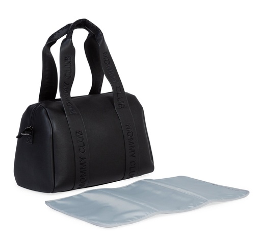 Changing bag Mommy Club Signature - simili leather zwart 