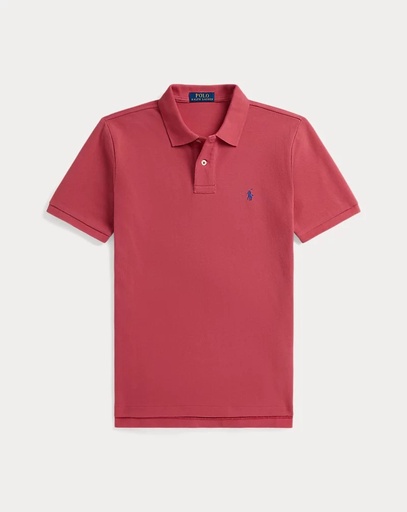 Polo iconisch - katoenen mesh (8j-16j) Nantucket Red 