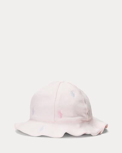 Cotton hat (3m-18m) Delicate Pink