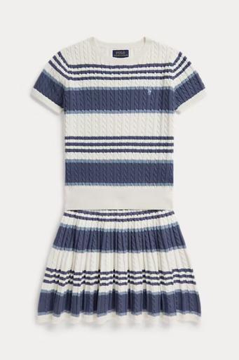 Set 2-delig Top en rok (8j-16j) Deckwash White 