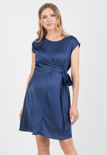 Zwangerschapsjurk Veronica - satijn Chambray 