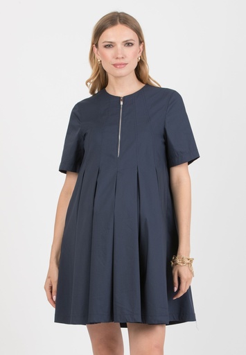 Zwangerschaps- en voedingsjurk Juliet - katoen navy 